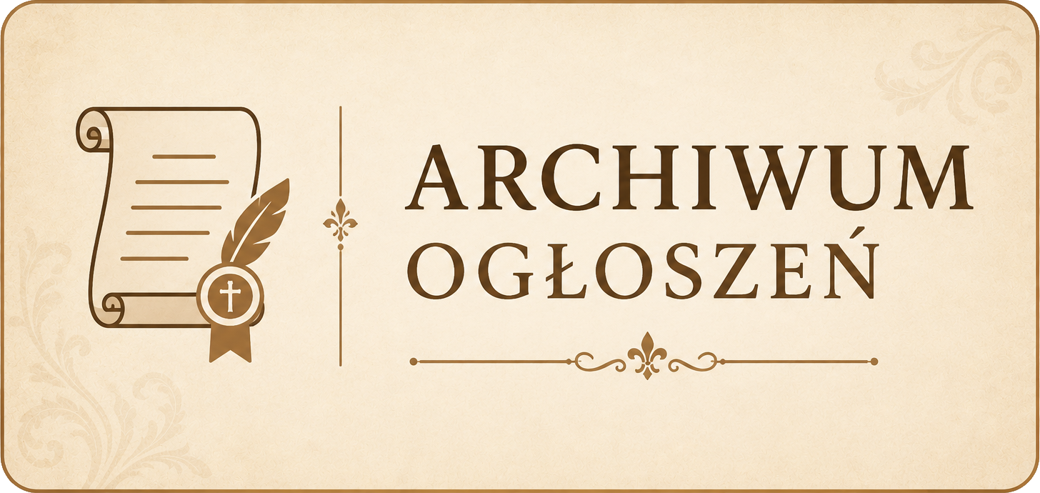 Archiwum ogłoszeń parafialnych
