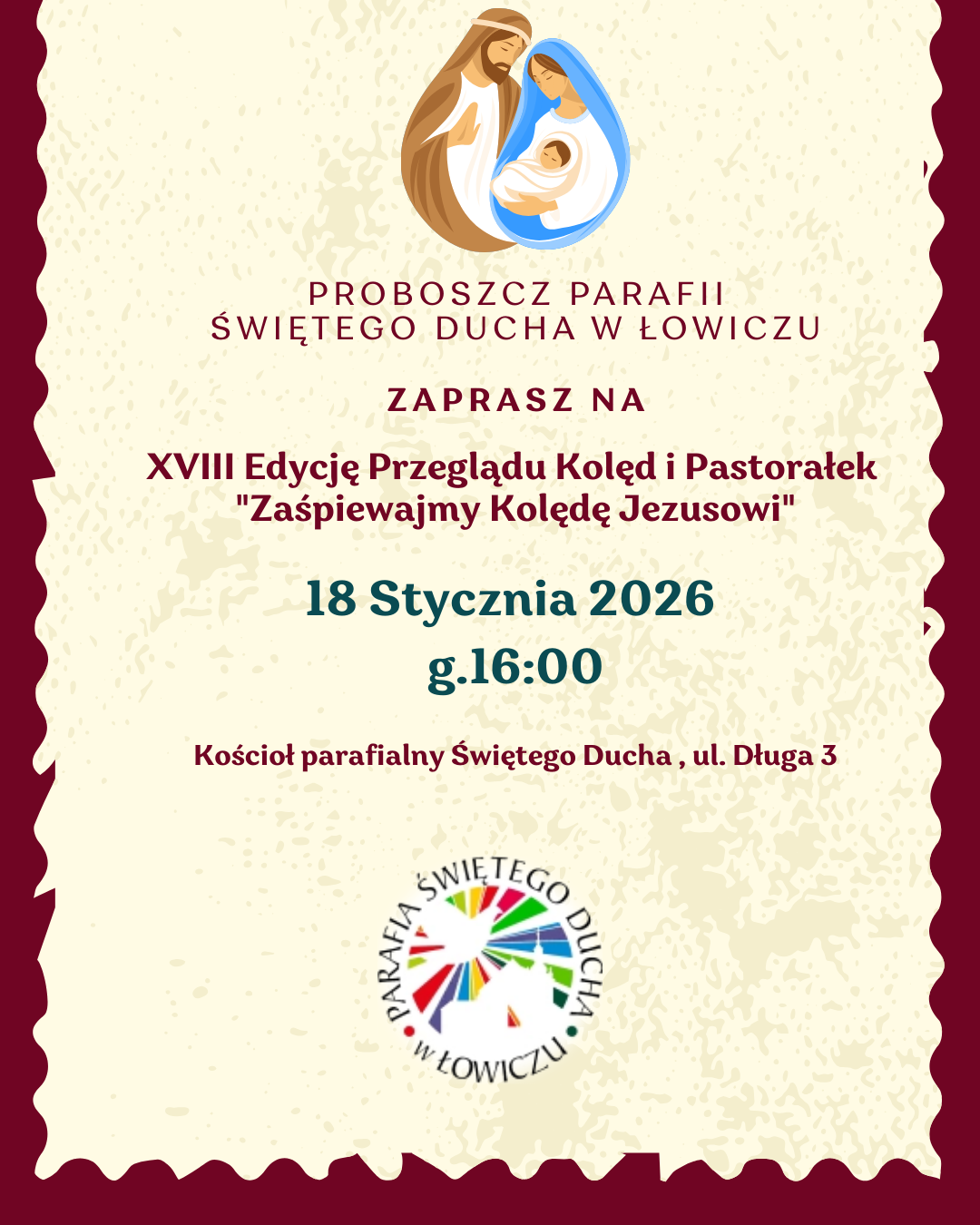 XVIII edycja Przeglądu Kolęd i Pastorałek "Zaśpiewajmy Kolędę Jezusowi"