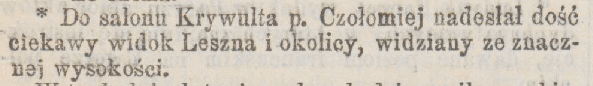 Jedyny ślad w prasie warszawskiej o działalności Pawła po śmierci Antoniny.
